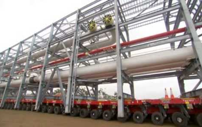 Modularised Pipe Racks for Vacuum Insulated Pipe